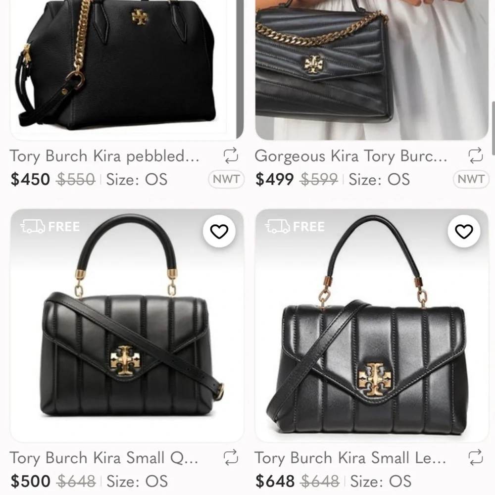 TORY BURCH SMALL KIRA SATCHEL TOP HANDLE BAG - Picture 10 of 14